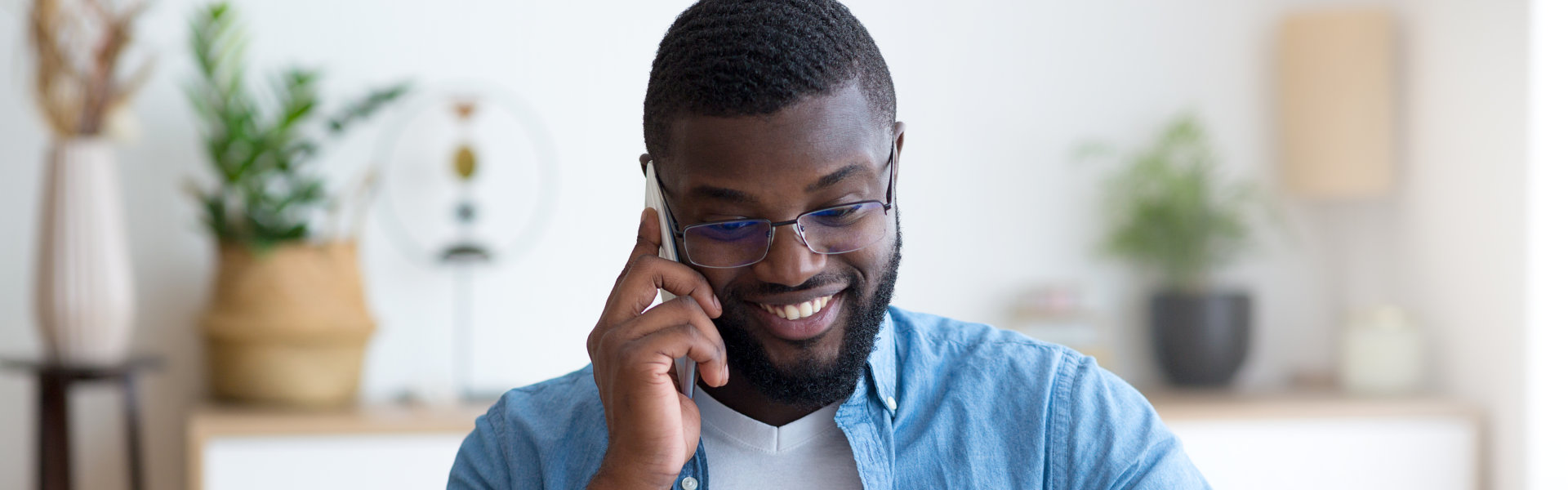 man holding phone